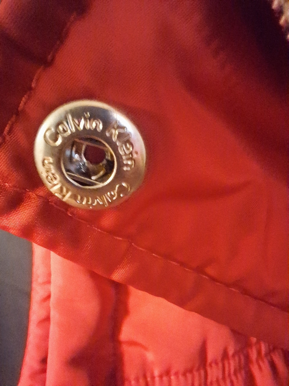 *** 3 for $15*** Calvin Klein Women’s Red Quilted Puffer Vest - Picture 4 of 7